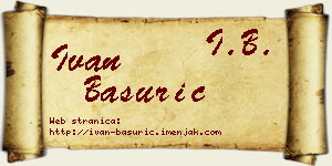 Ivan Basurić vizit kartica